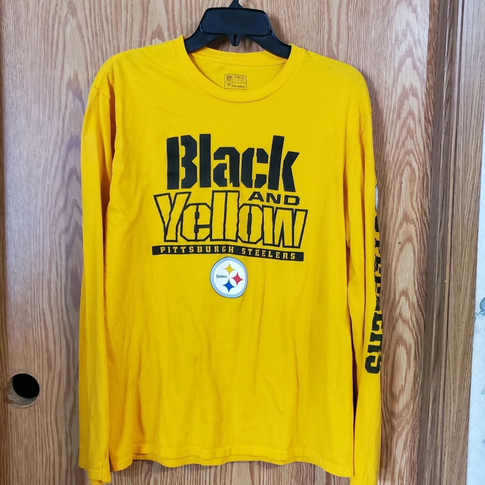 Pro line Fanatics  Pittsburgh Steelers long sleeve tee size M